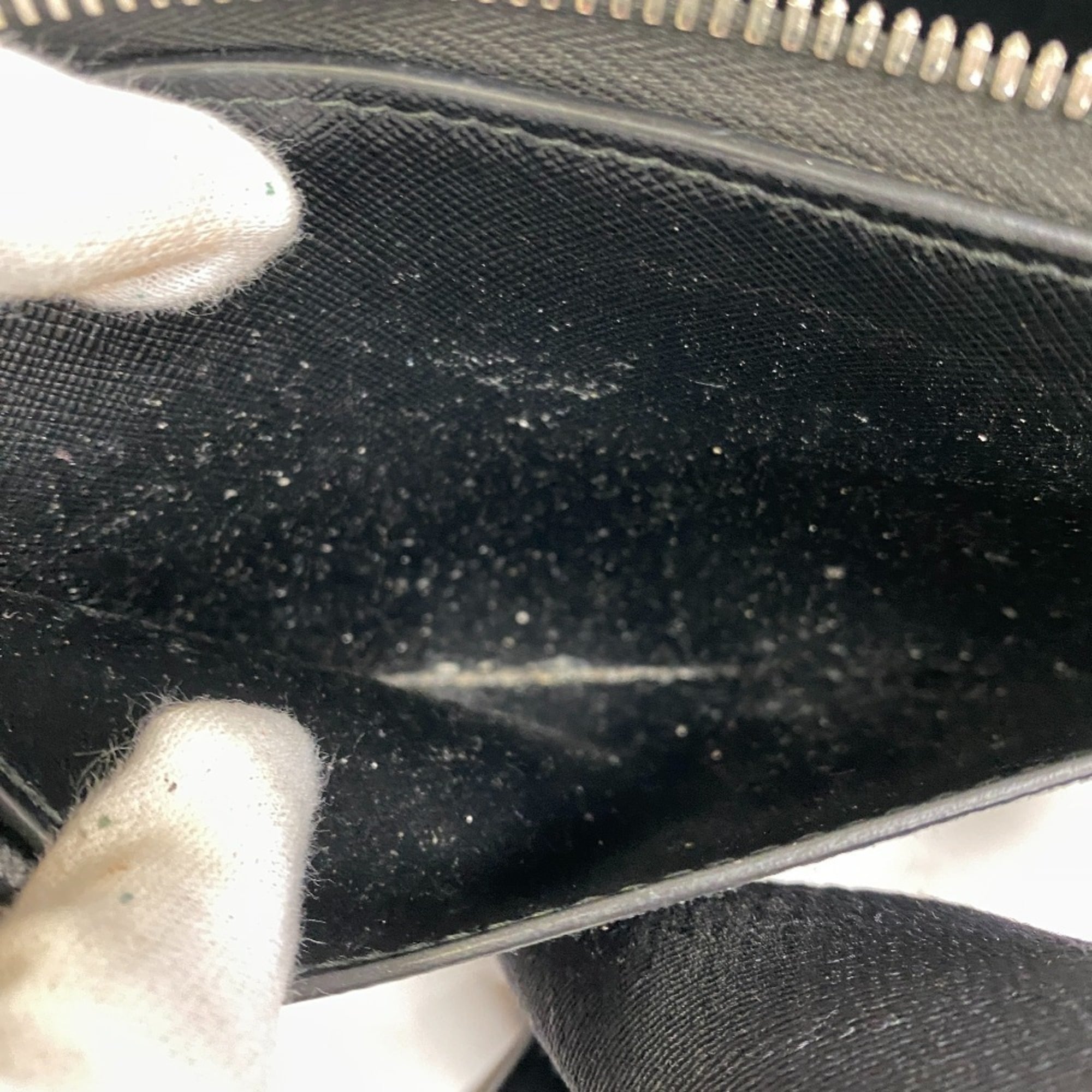 Prada Saffiano Black Leather Saffiano Triangle Beach Bag Sling Bag