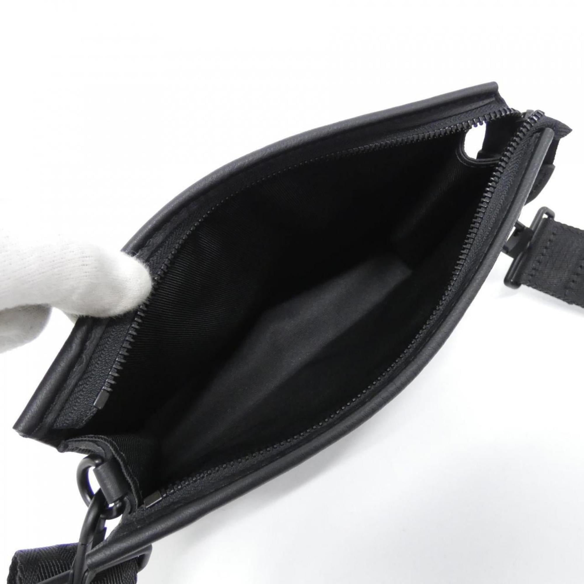 Louis Vuitton Black Leather Pouch Shoulder Bag