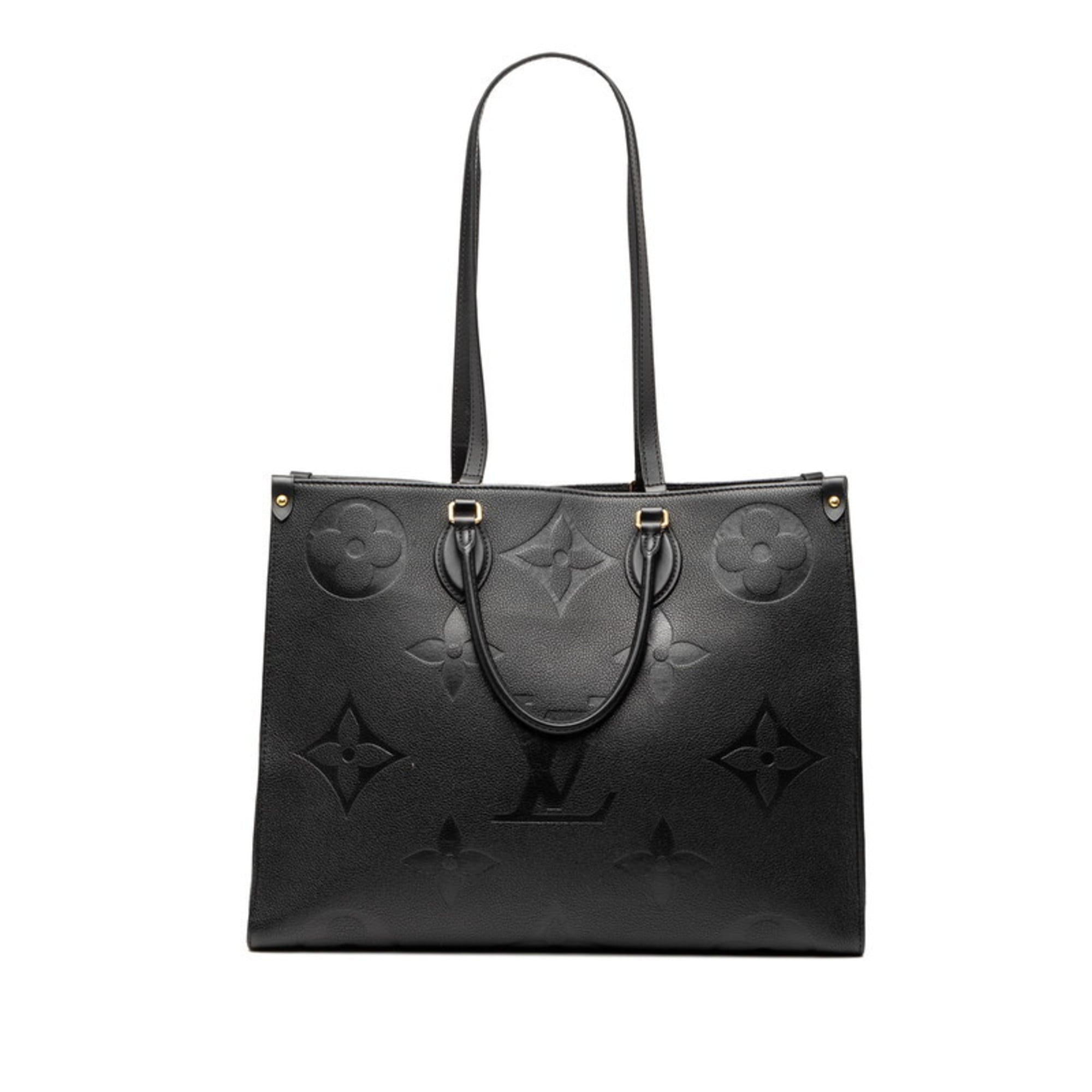 Louis Vuitton Monogram Empreinte Noir Leather Shoulder Bag Tote Bag
