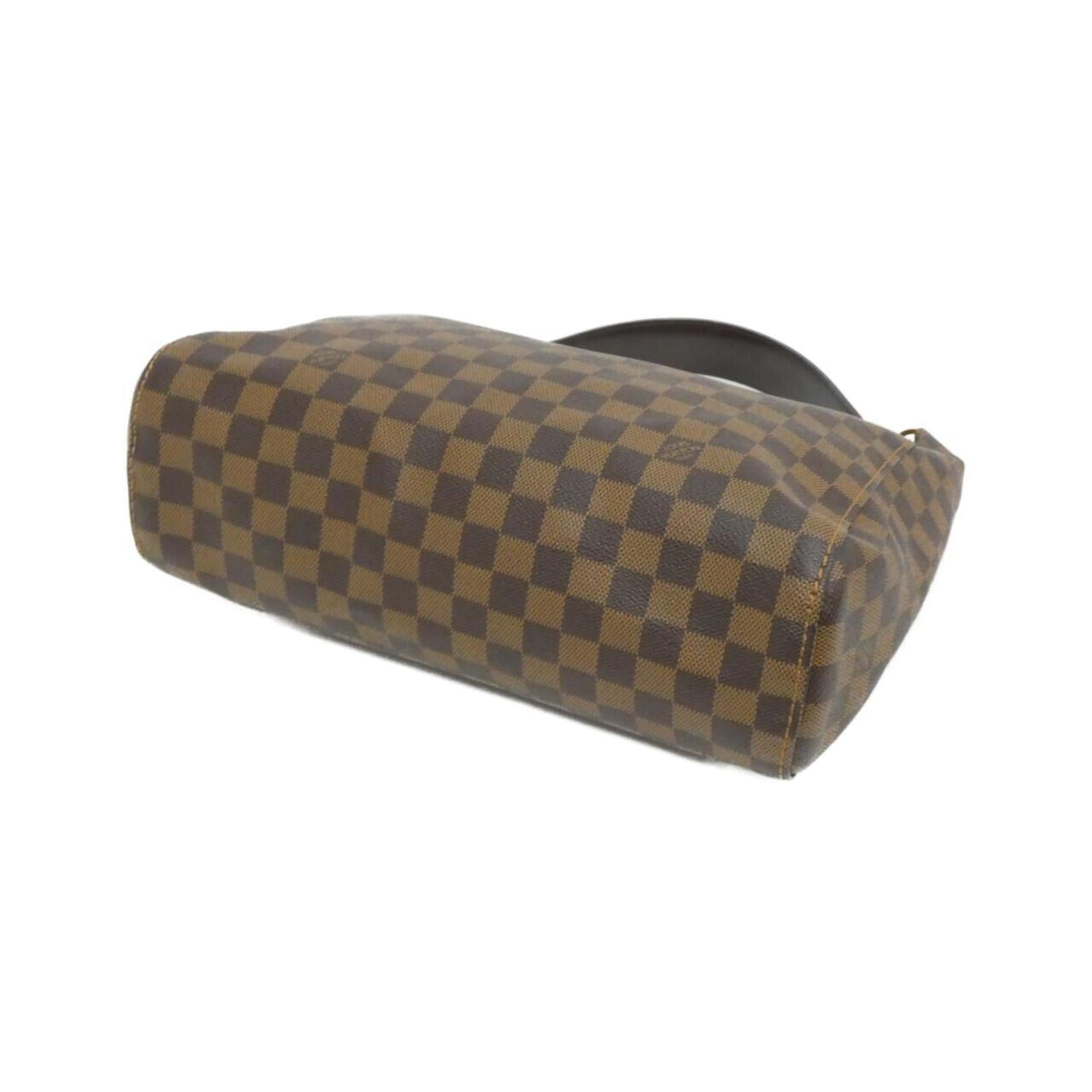 Louis Vuitton Brown Coated Canvas Shoulder Bag