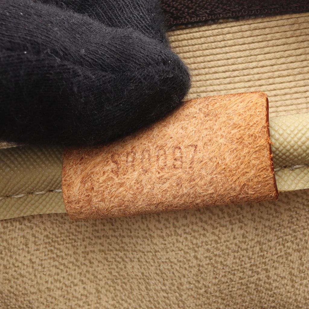 Louis Vuitton Brown Monogram Coated Canvas Leather Handbag