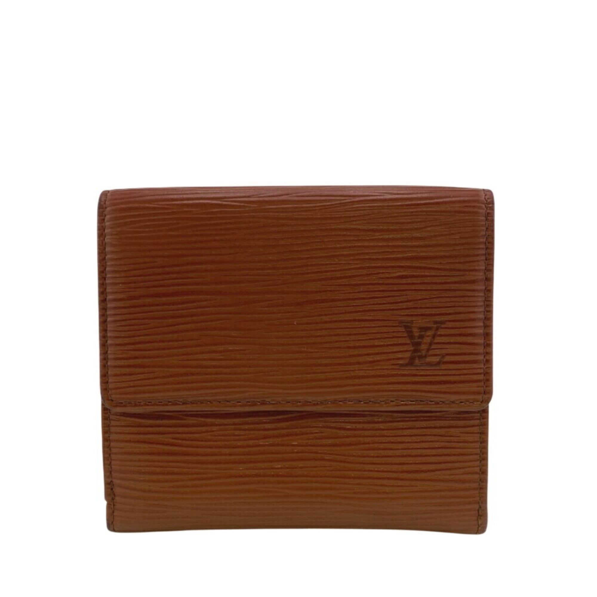 Louis Vuitton Brown Kenyan Brown Leather Wallet (Tri-Fold)