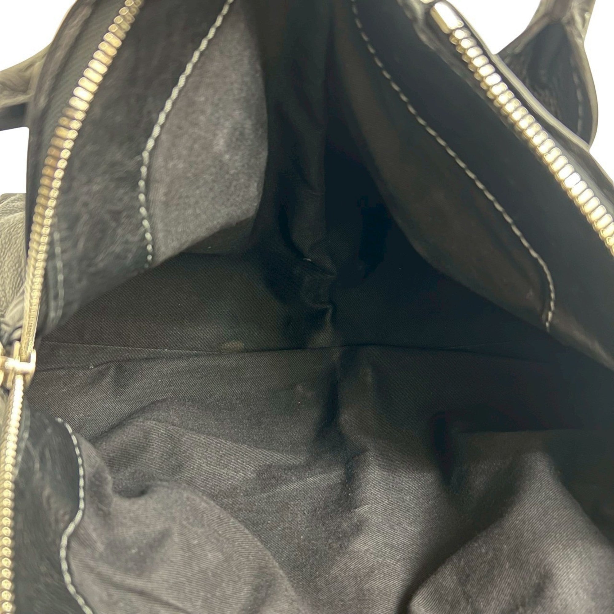 Chloé Black Leather Handbag Tote Bag (Pre-Owned)