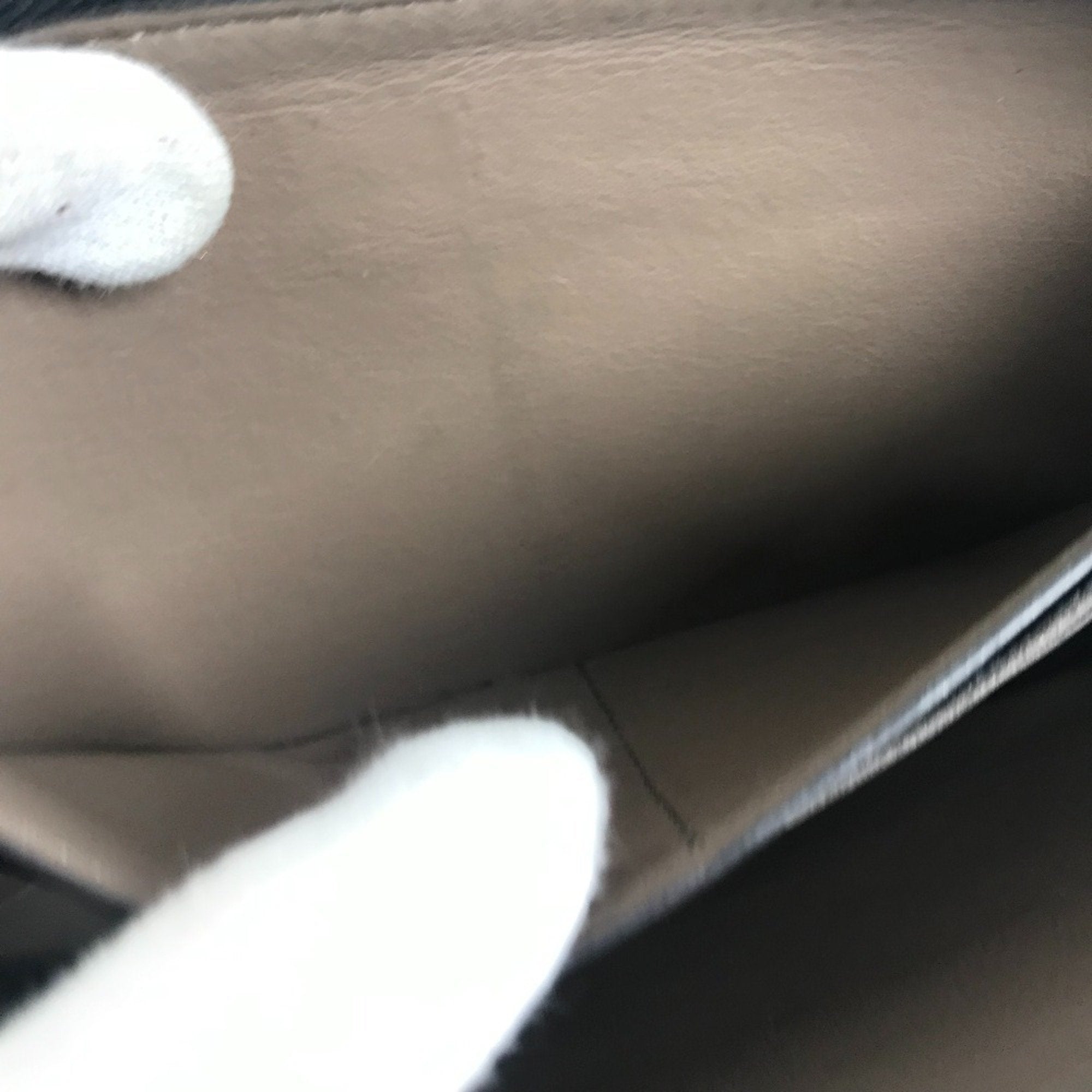 Louis Vuitton Black Leather Long Wallet