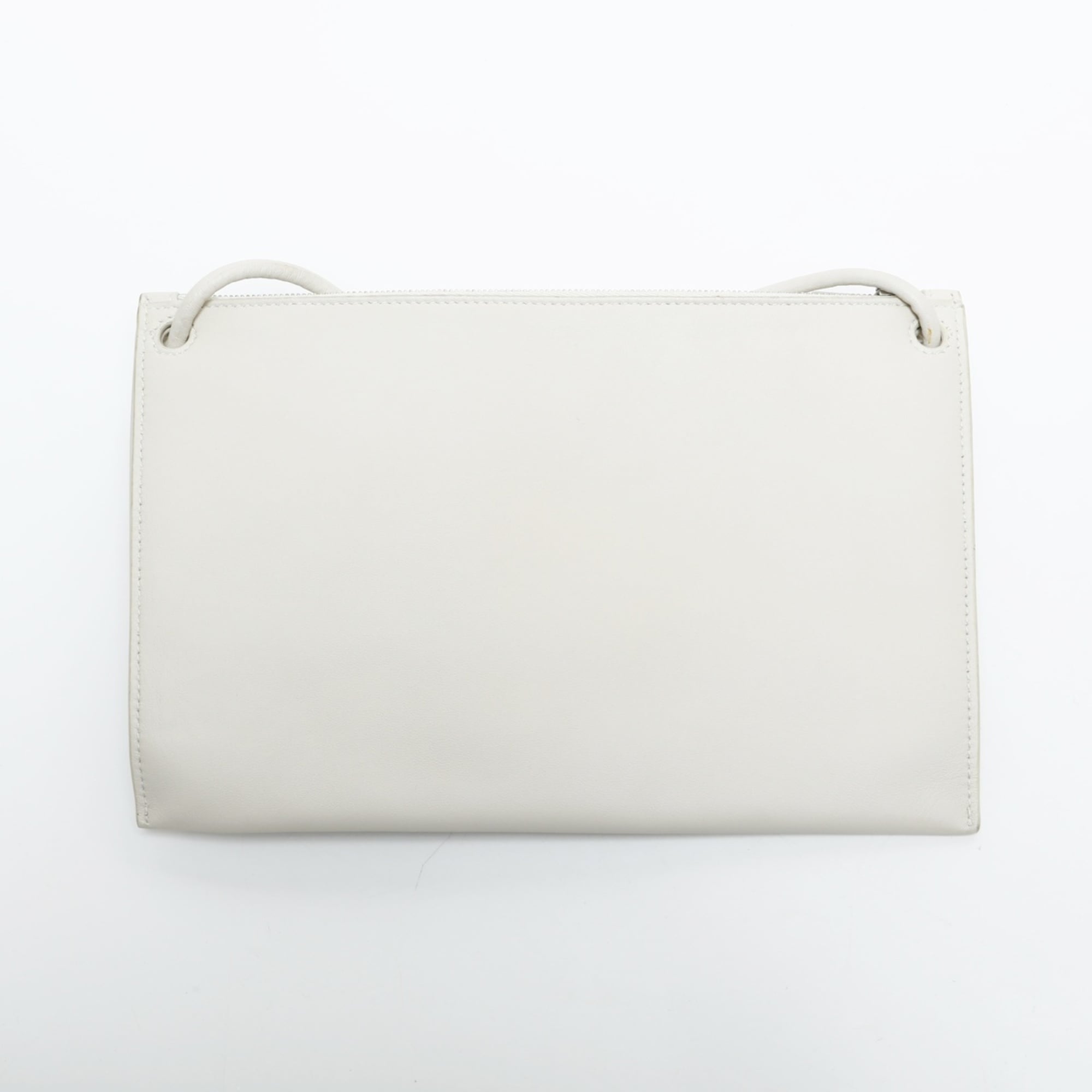 Bottega Veneta White Leather Shoulder Bag