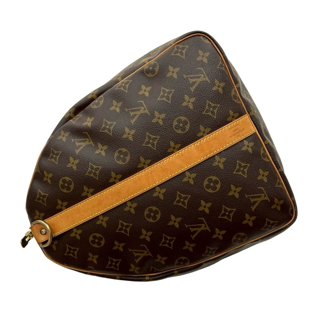 Louis Vuitton Brown Leather Pvc Boston Bag Shoulder Bag
