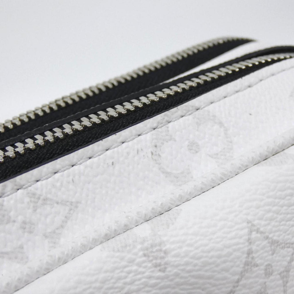 Louis Vuitton White Coated Canvas Leather Shoulder Bag
