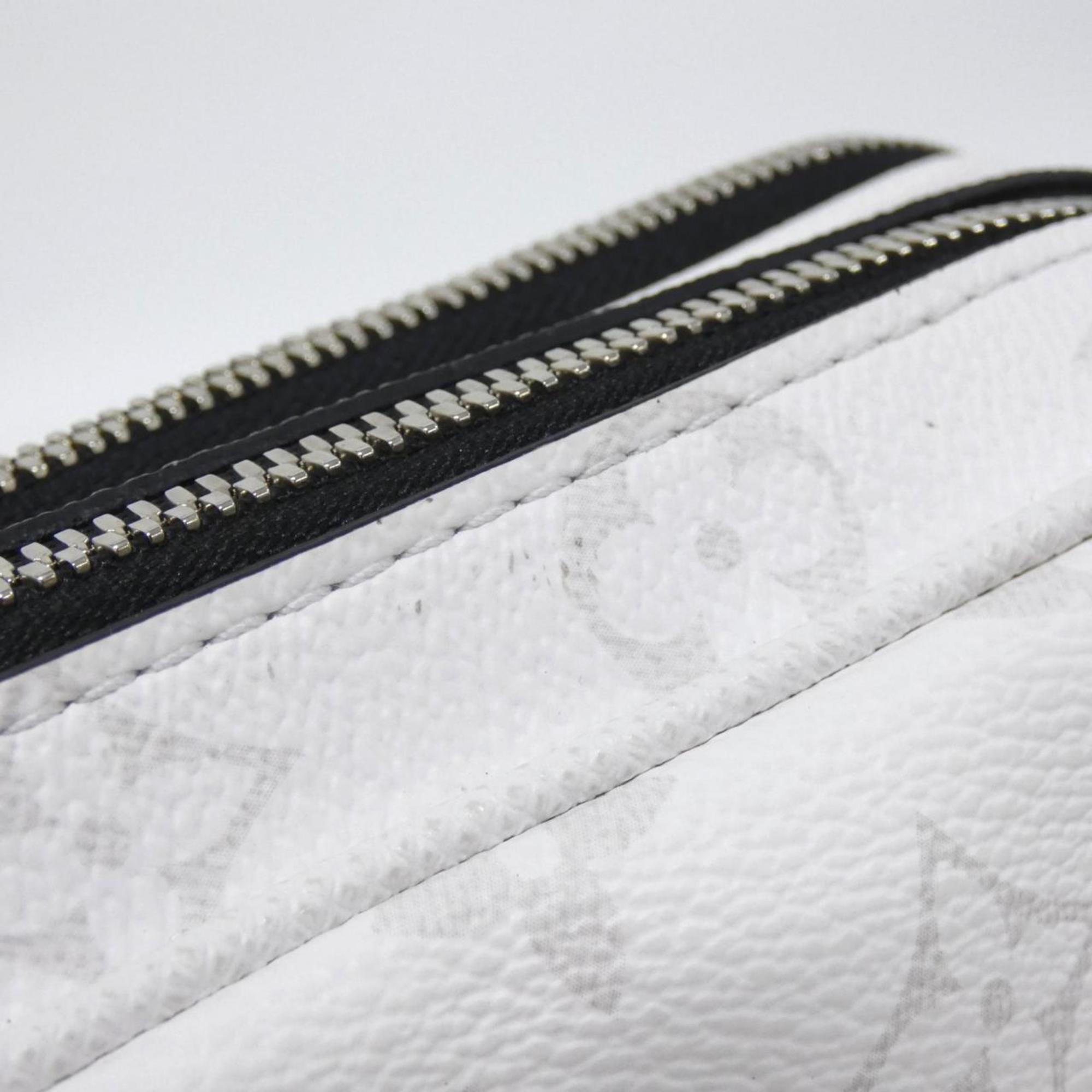 Louis Vuitton White Coated Canvas Leather Shoulder Bag
