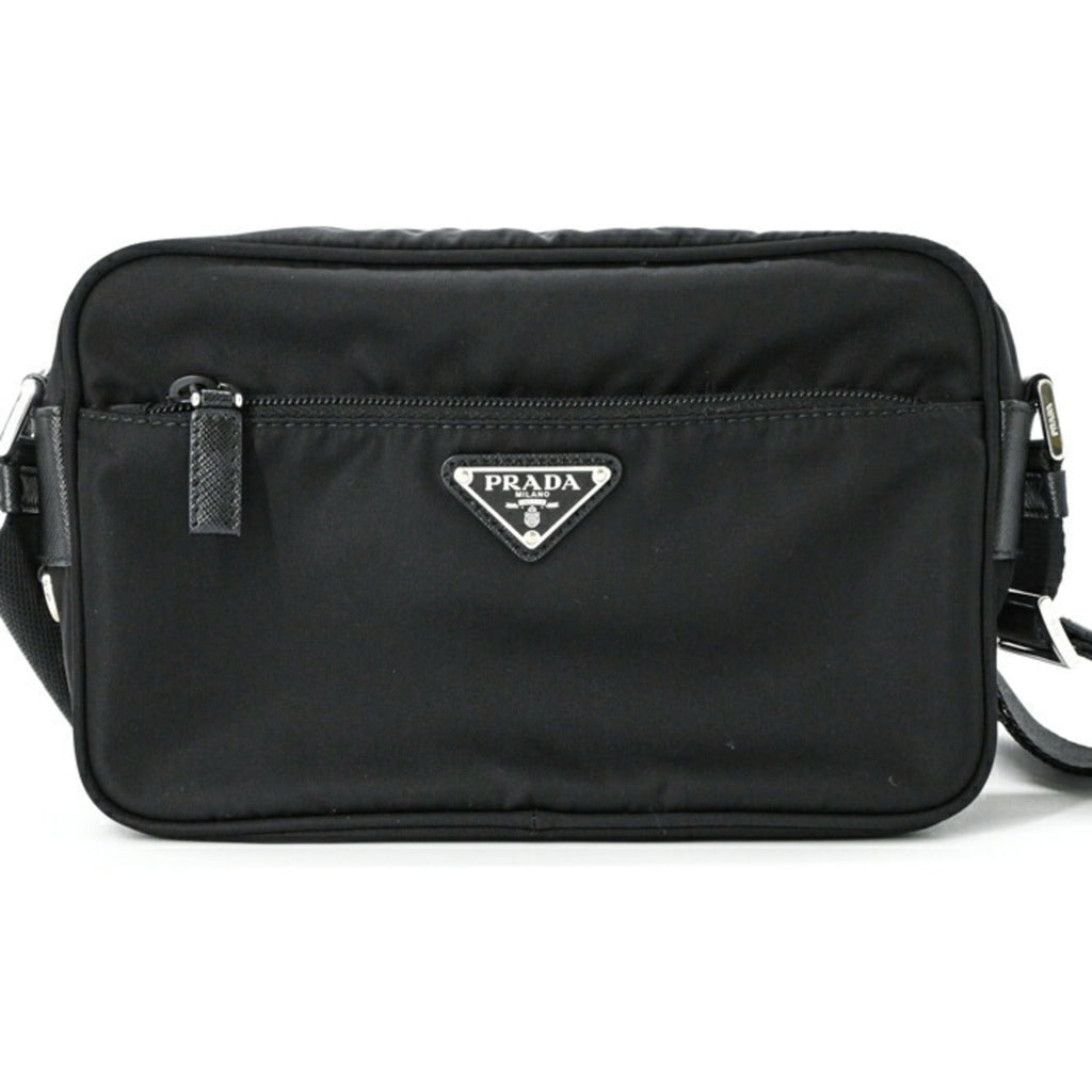 Prada Black Nylon Tessuto Shoulder Bag