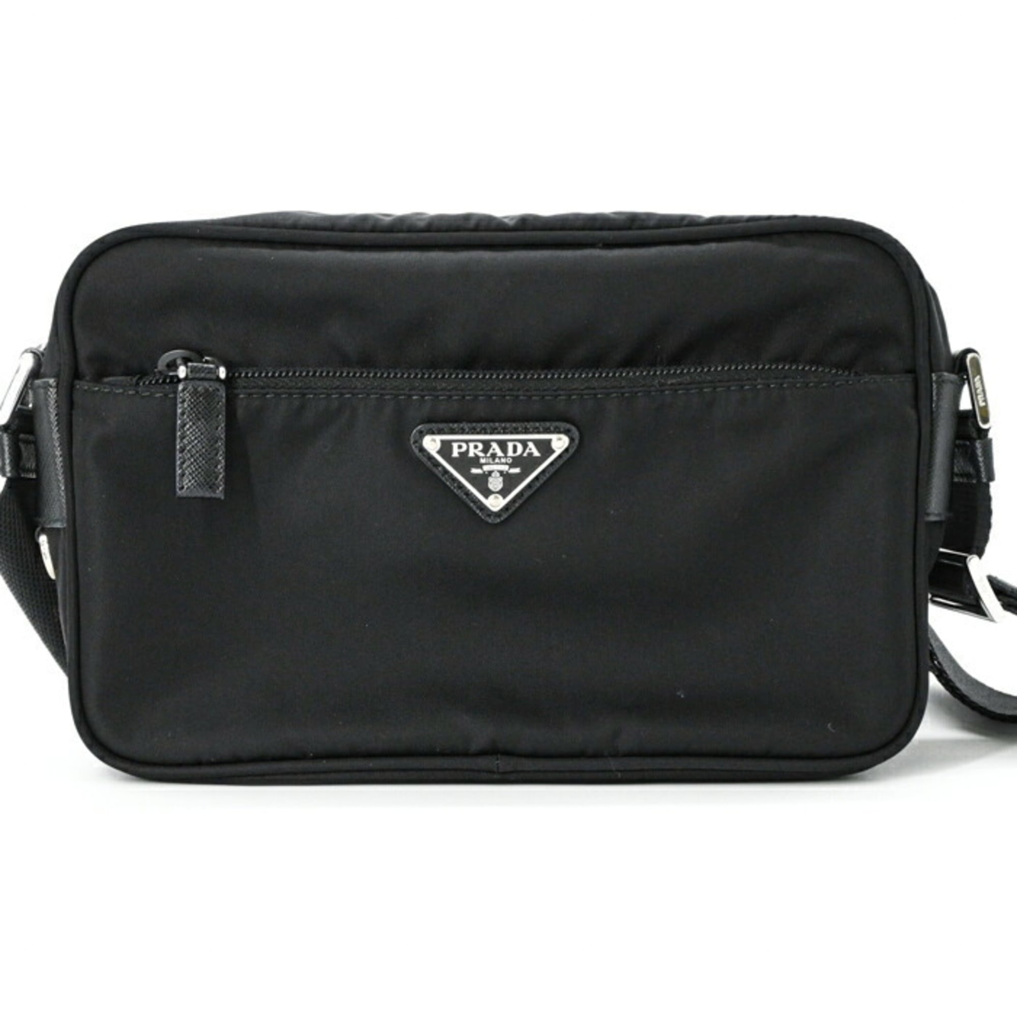 Prada Black Nylon Tessuto Shoulder Bag