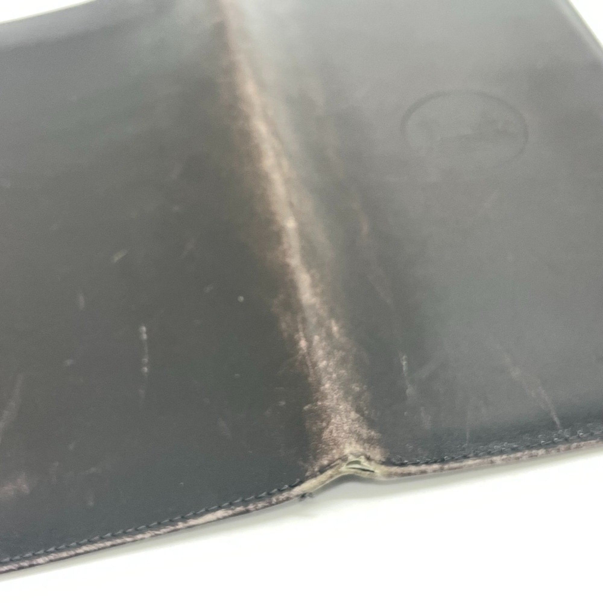 Celine Black Leather Long Wallet (Bi-Fold)