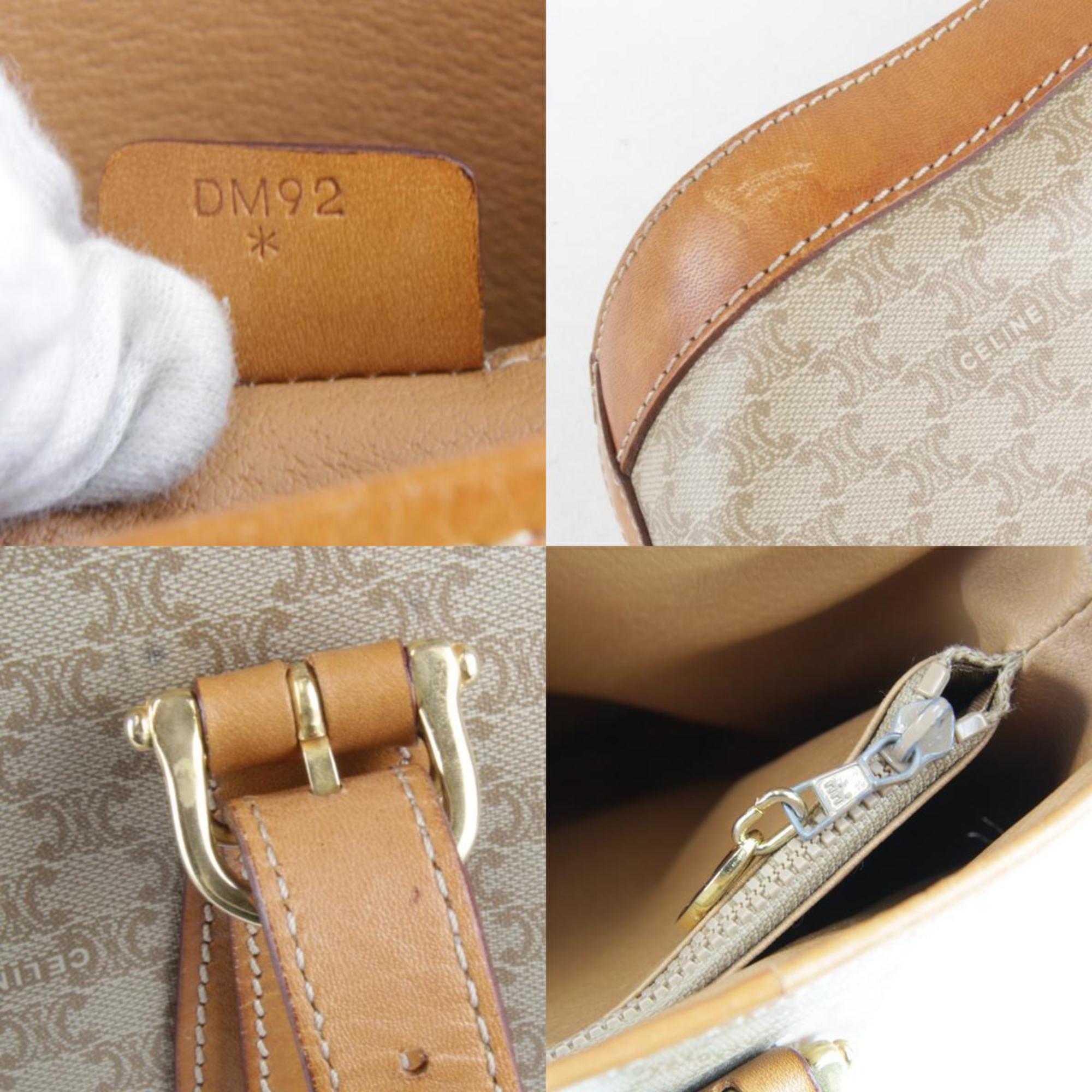 Celine Macadam Beige Pvc Tote Bag