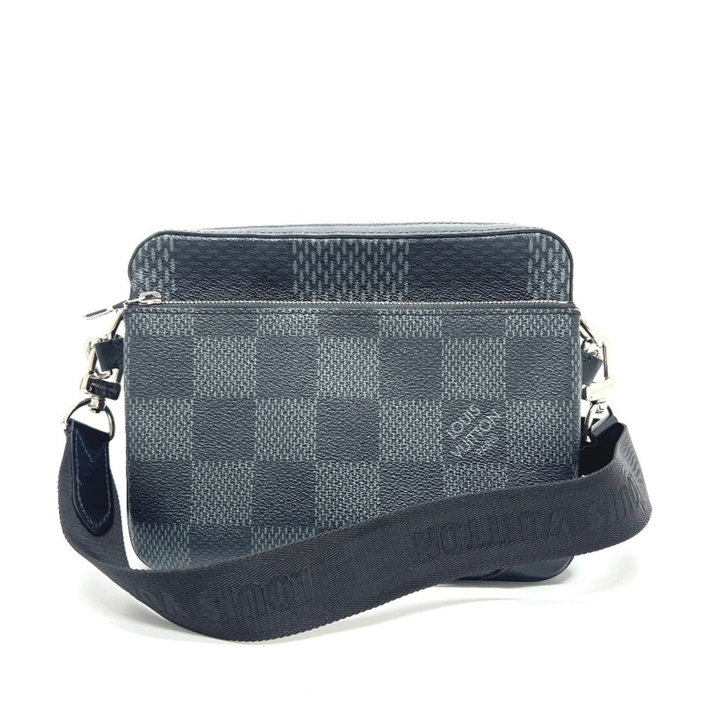 Louis Vuitton Black Galle Damier Graphite Shoulder Bag