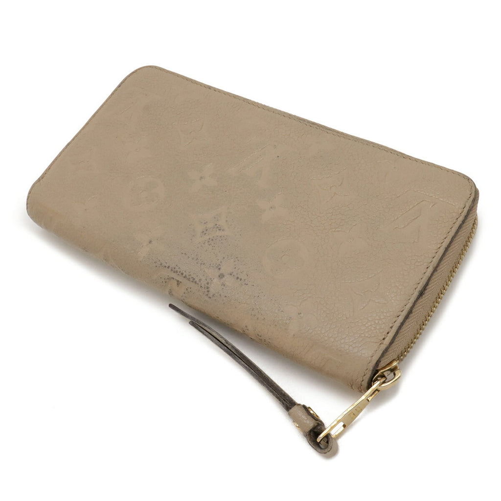 Louis Vuitton Beige Monogram Empreinte Leather Long Wallet
