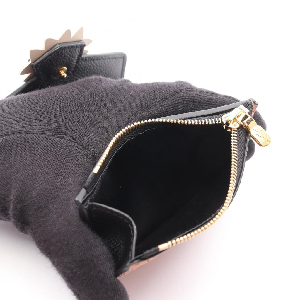 Louis Vuitton Black Brown Monogram Empreinte Leather Wallet (Tri-Fold)