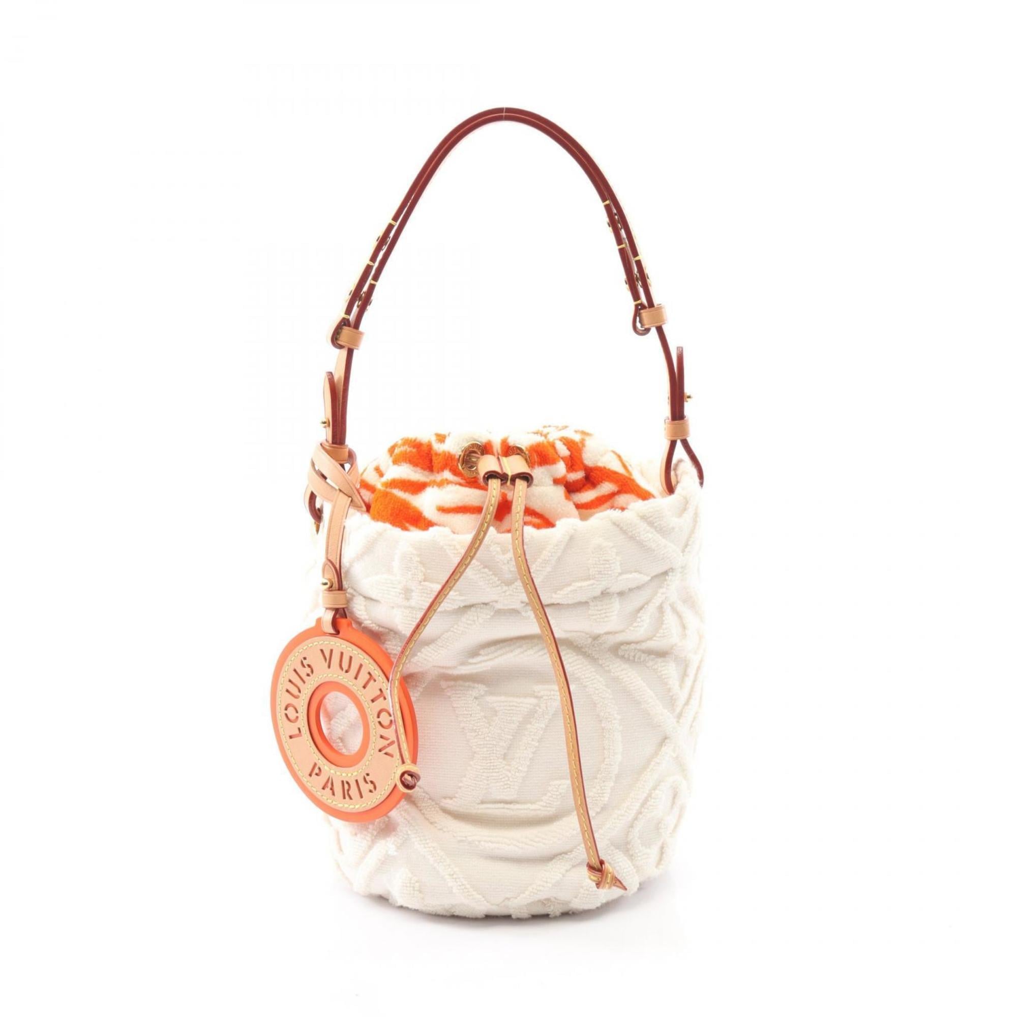 Louis Vuitton Brown Multi-Color White Pile Fabric Leather Shoulder Bag