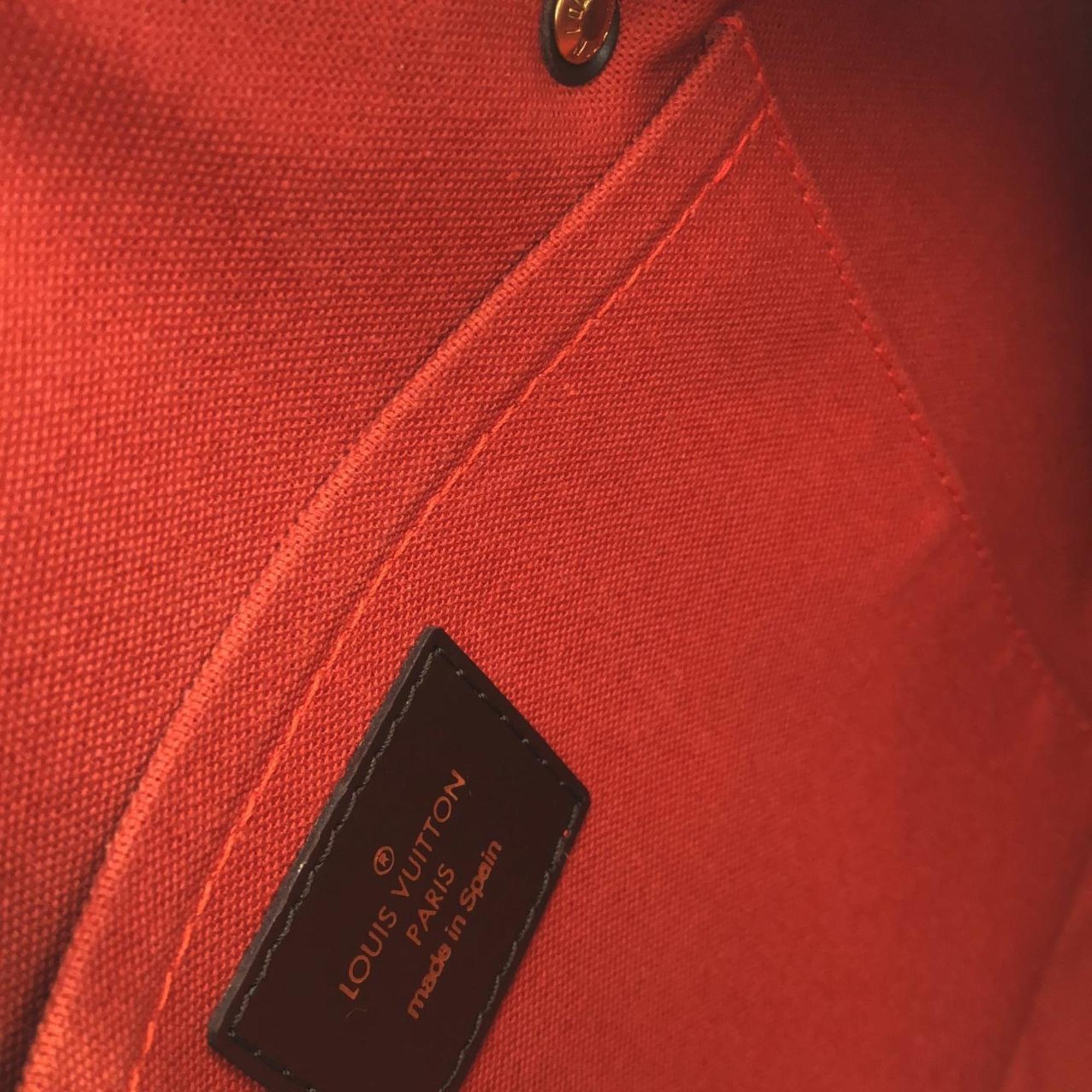 Louis Vuitton Brown Coated Canvas Handbag