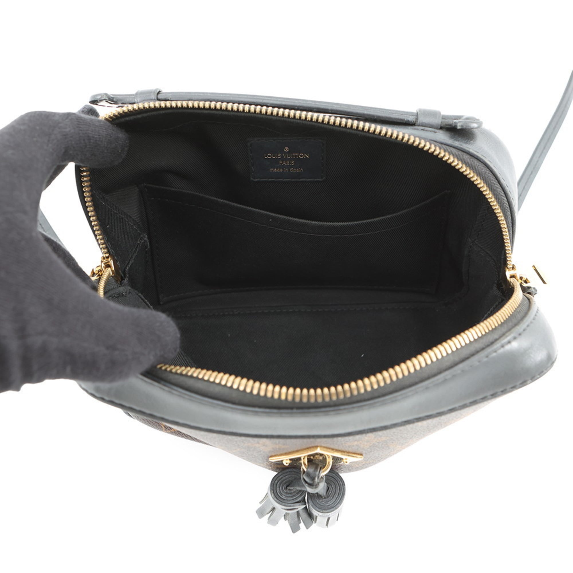 Louis Vuitton Black Monogram Noir Monogram Leather Shoulder Bag