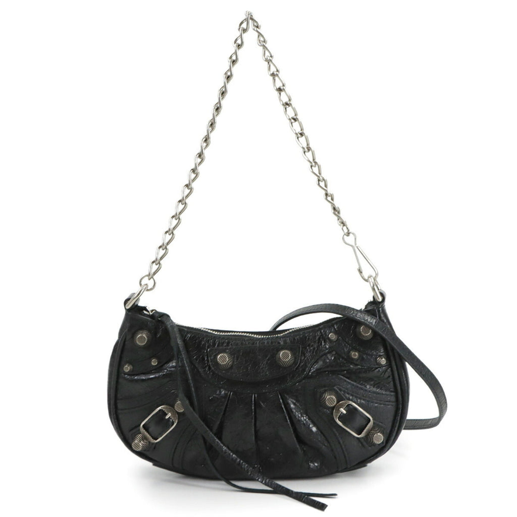 Balenciaga Black Leather Hand