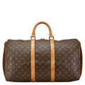 Louis Vuitton Brown Pvc Leather Boston Bag