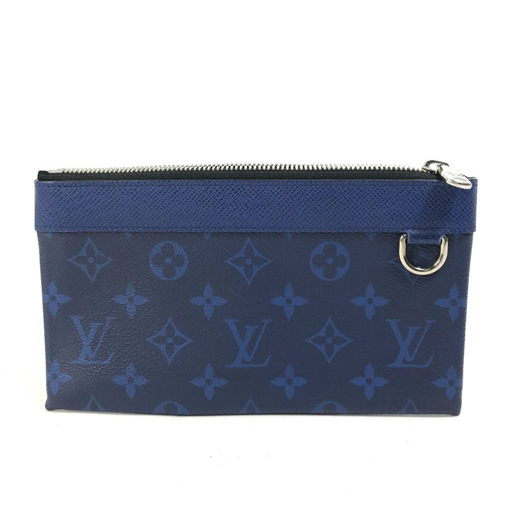 Louis Vuitton Blue Taigarama Clutch Bag Pochette Pouch