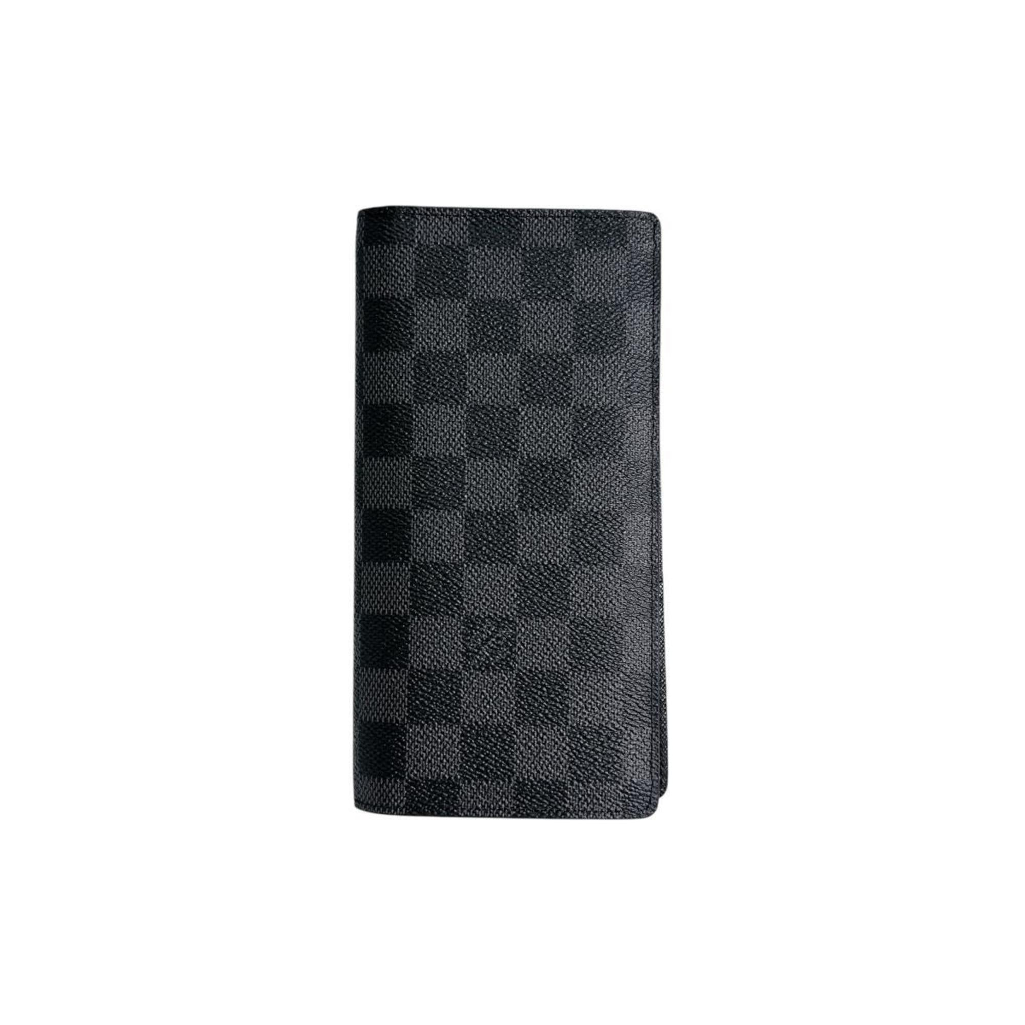 Louis Vuitton Damier Graphite Black Gray Damier Graphite Long Wallet