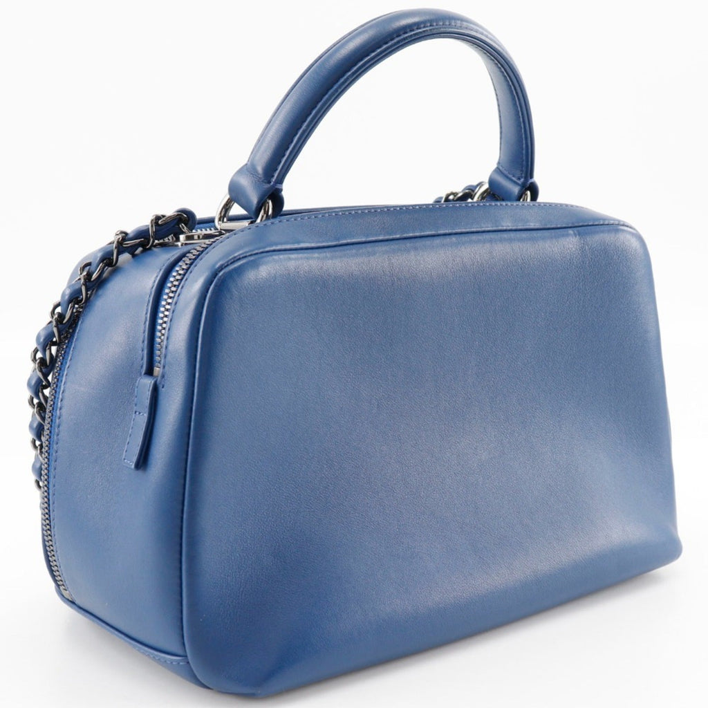Chanel Blue Leather Handbag