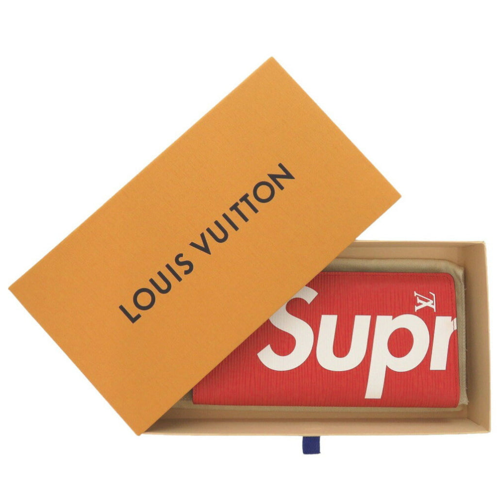 Louis Vuitton Red Color Epi Leather Long Wallet