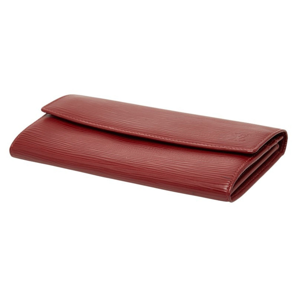 Louis Vuitton Red Color Cuir Ombre Leather Wallet
