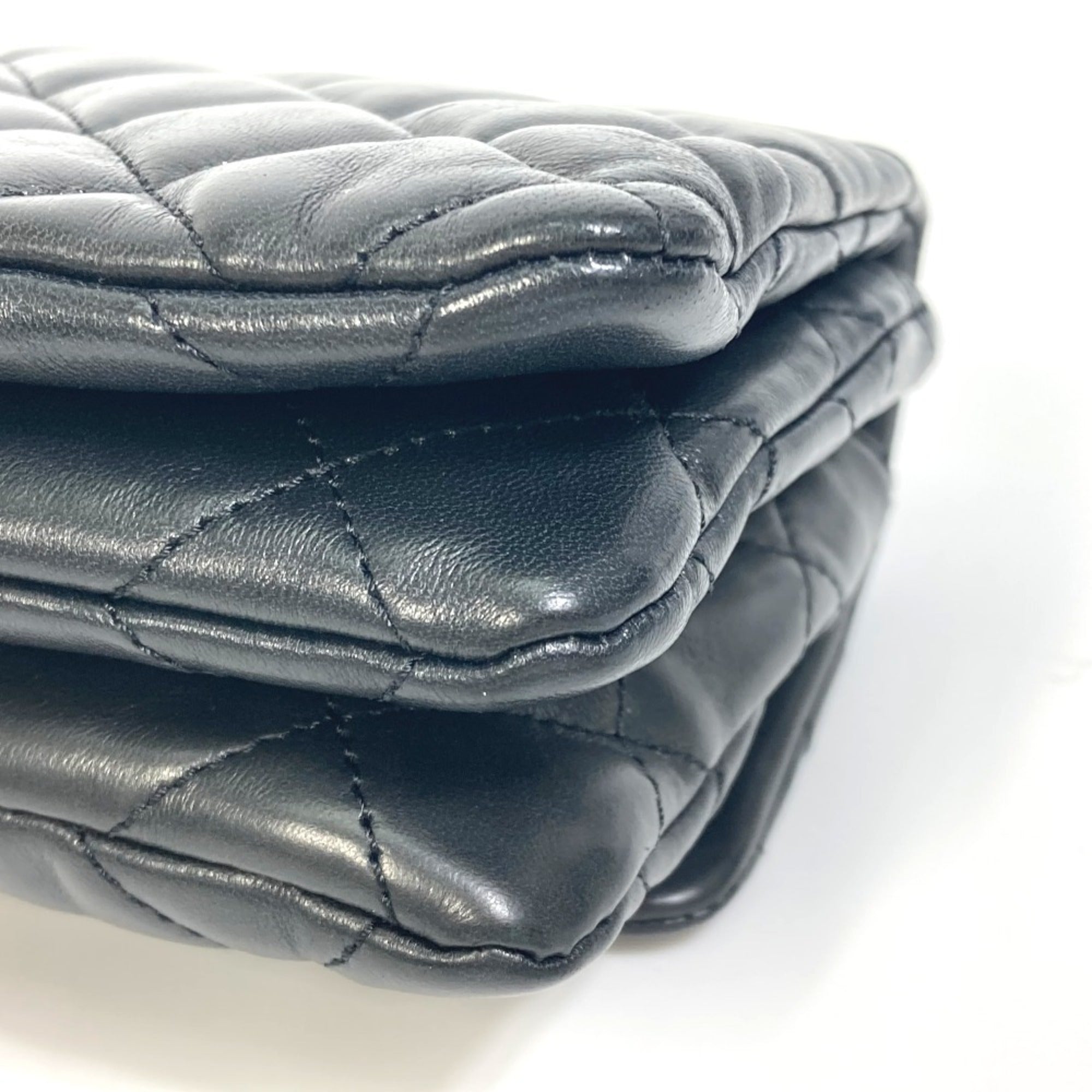 Chanel Black Leather Shoulder Bag
