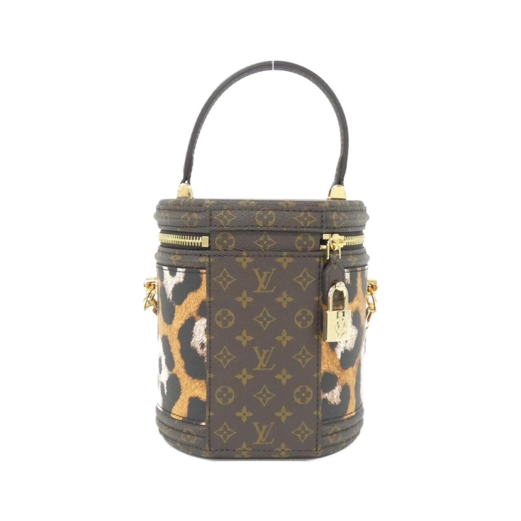 Louis Vuitton Brown Coated Canvas Handbag