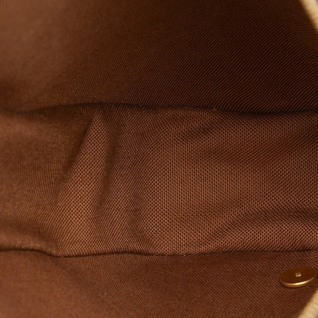 Louis Vuitton Brown Pvc Leather Sling Bag