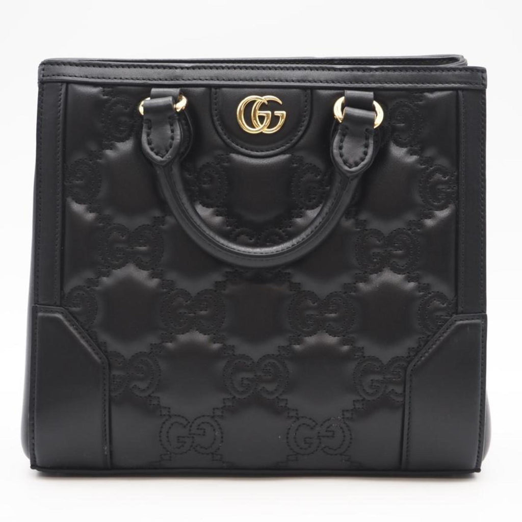 Gucci Black Leather Handbag (Pre-Owned)