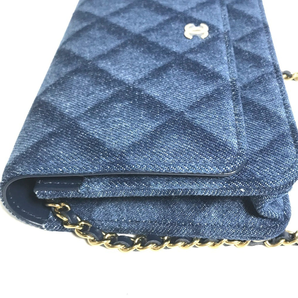 Chanel Blue Denim Shoulder Bag