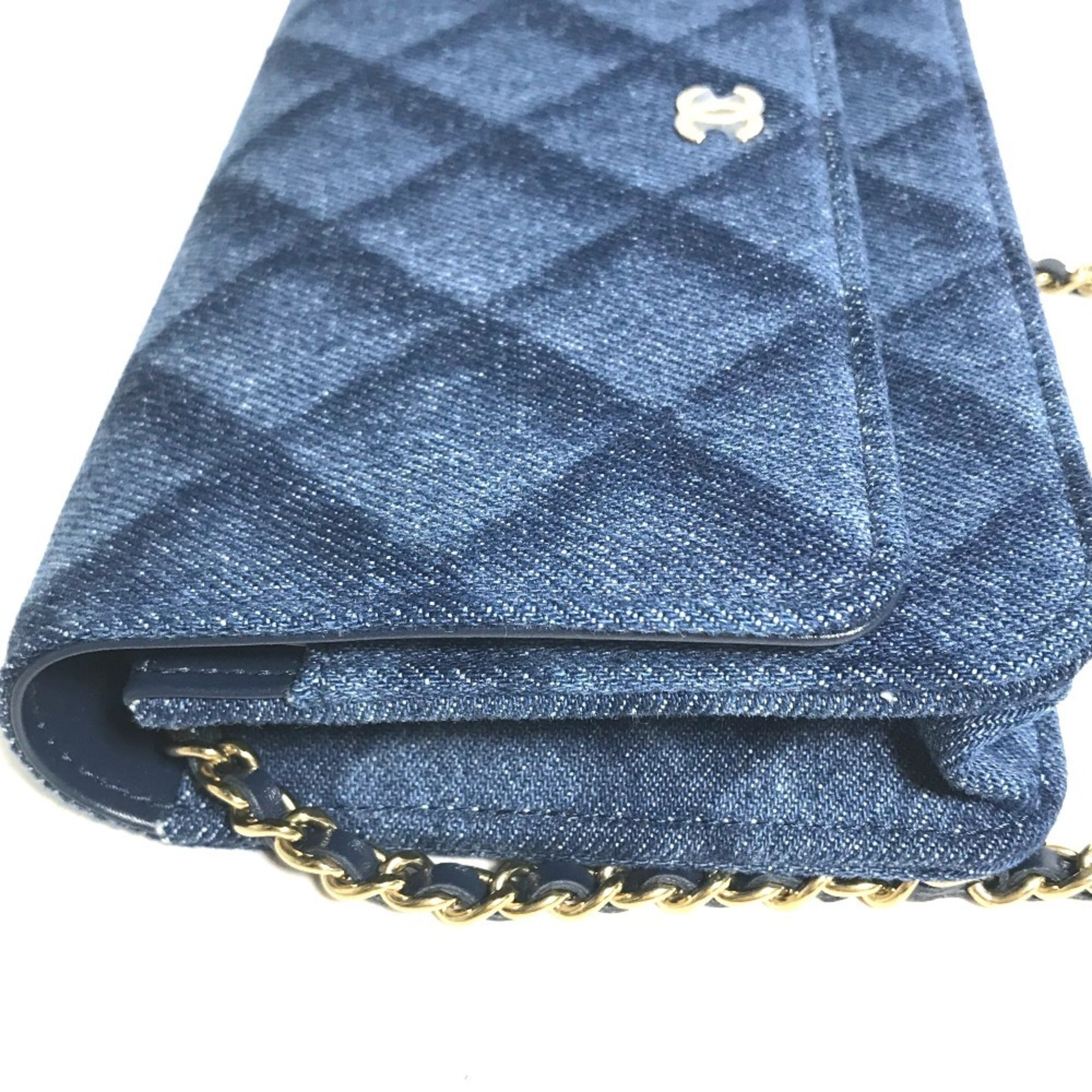 Chanel Blue Denim Shoulder Bag