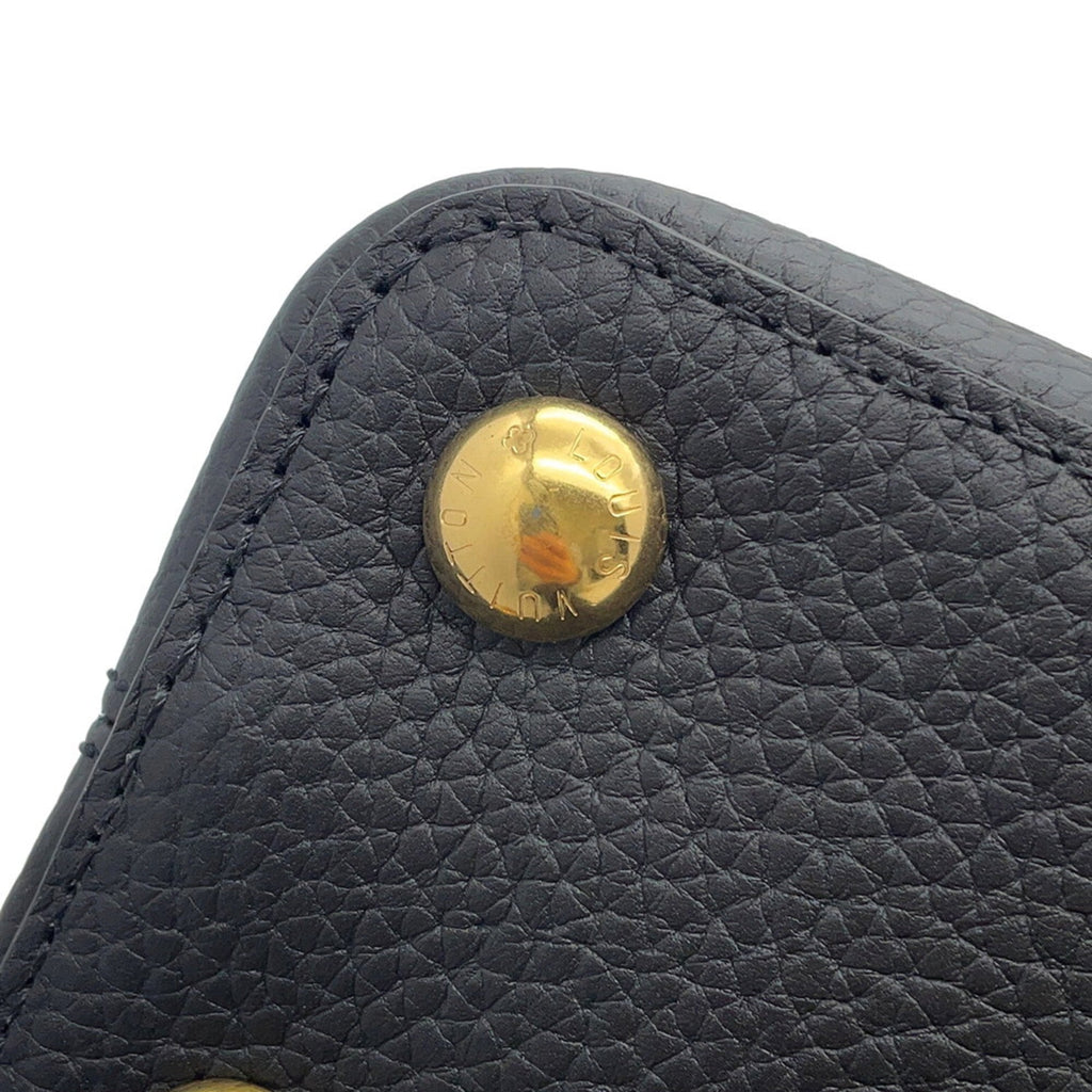 Louis Vuitton Black Noir Exotic Leather Handbag Shoulder Bag