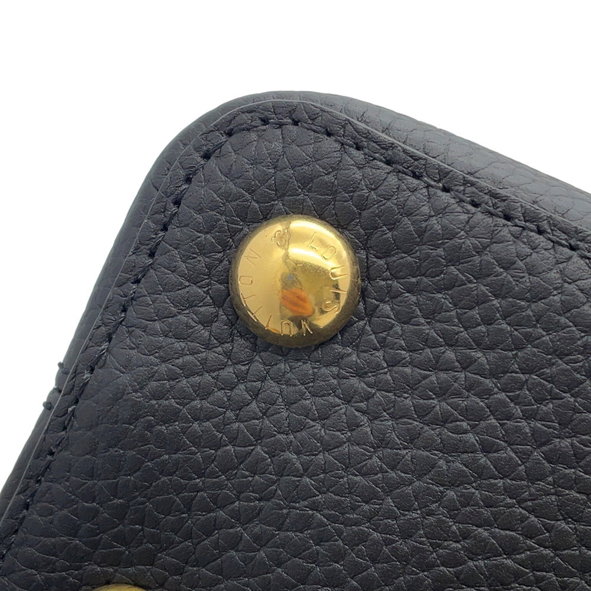 Louis Vuitton Black Noir Exotic Leather Handbag Shoulder Bag