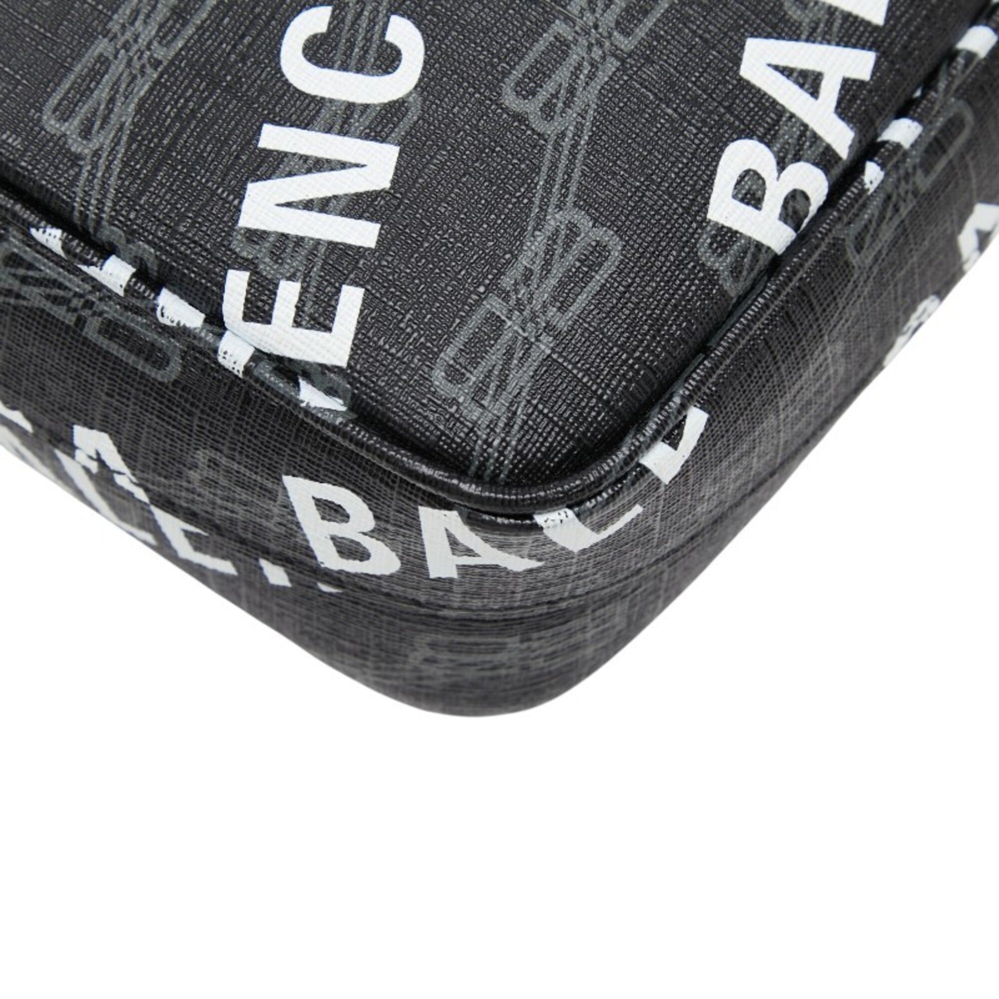 Balenciaga Black Pvc Shoulder