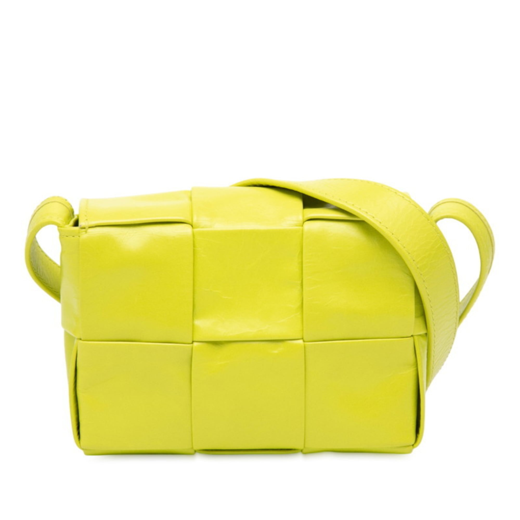 Bottega Veneta Light Green Leather Shoulder Bag