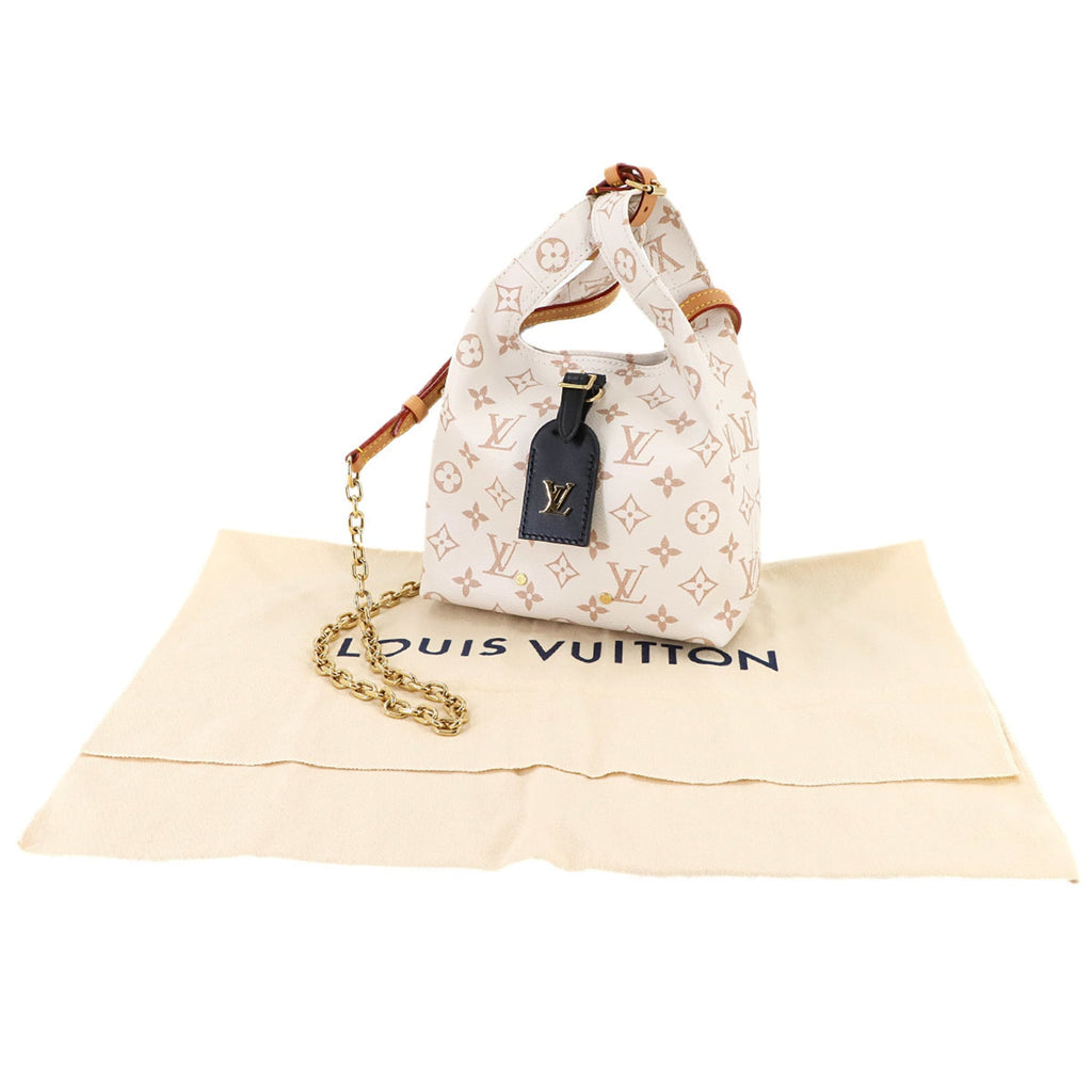 Louis Vuitton Dune Canvas Leather Handbag Shoulder Bag