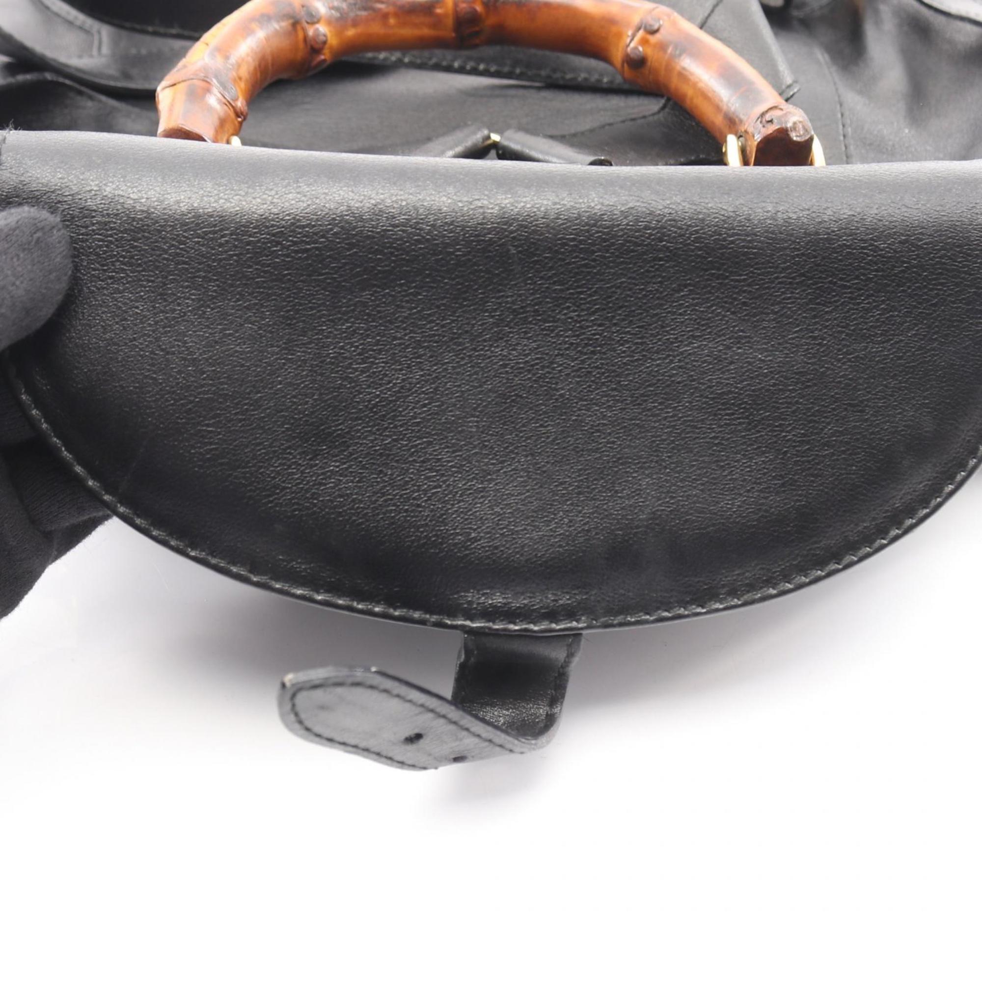Gucci Black Leather Backpack (Pre-Owned)
