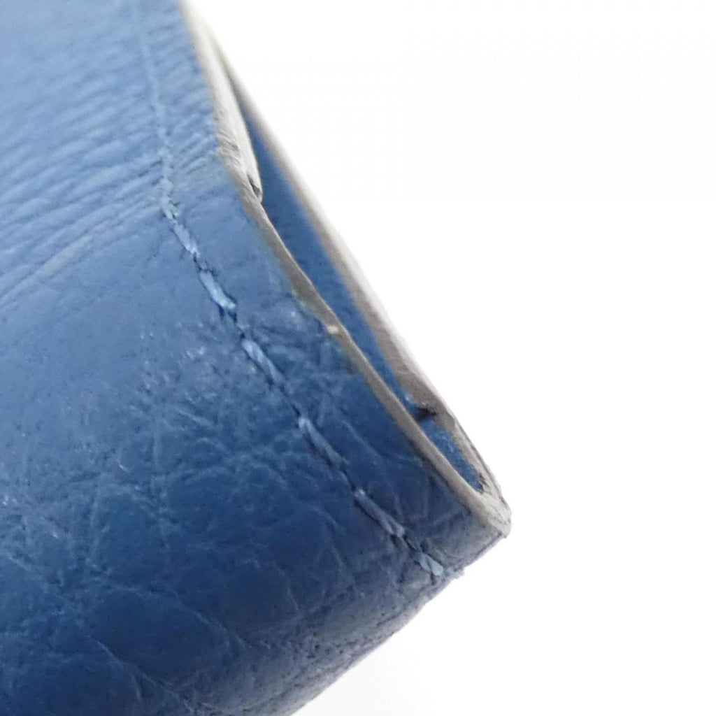 Louis Vuitton Blue Leather Long Bill Wallet