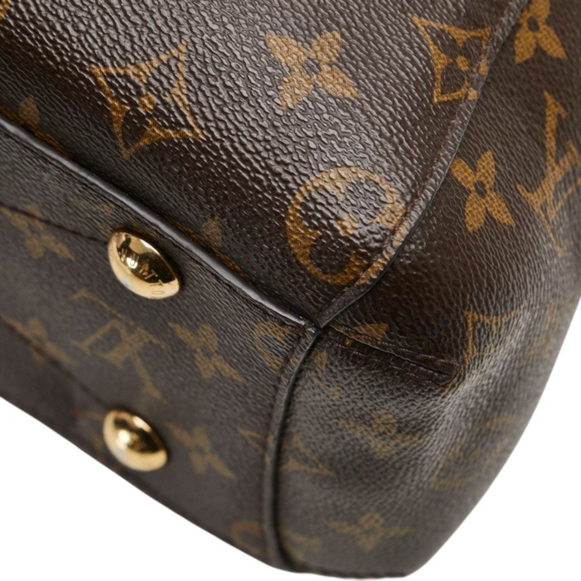 Louis Vuitton Monogram Brown Pvc Leather Handbag Shoulder Bag