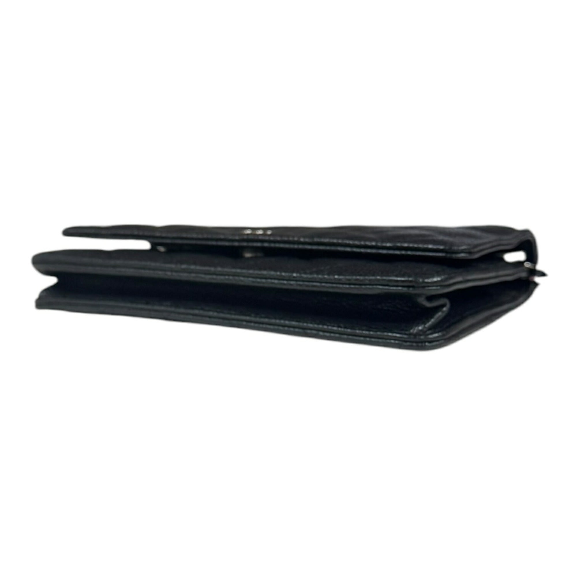 Chanel Black Grained Calfskin Shoulder Bag