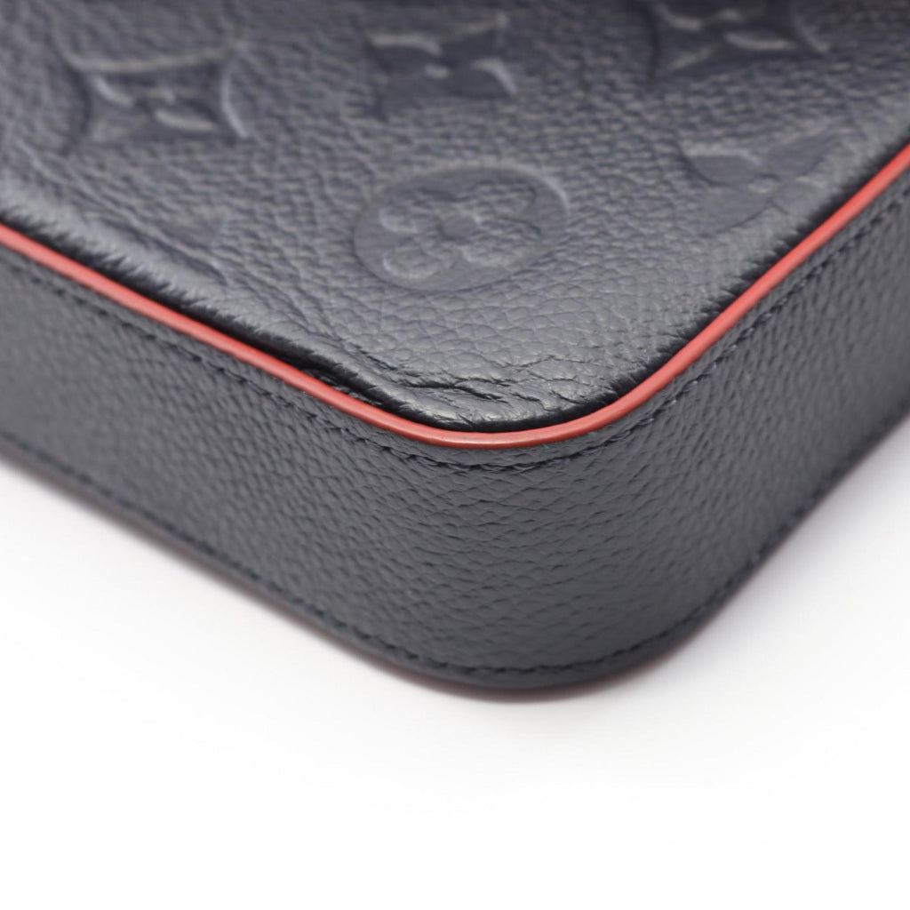 Louis Vuitton Marine Rouge Navy Red Color Monogram Empreinte Pochette Shoulder Bag