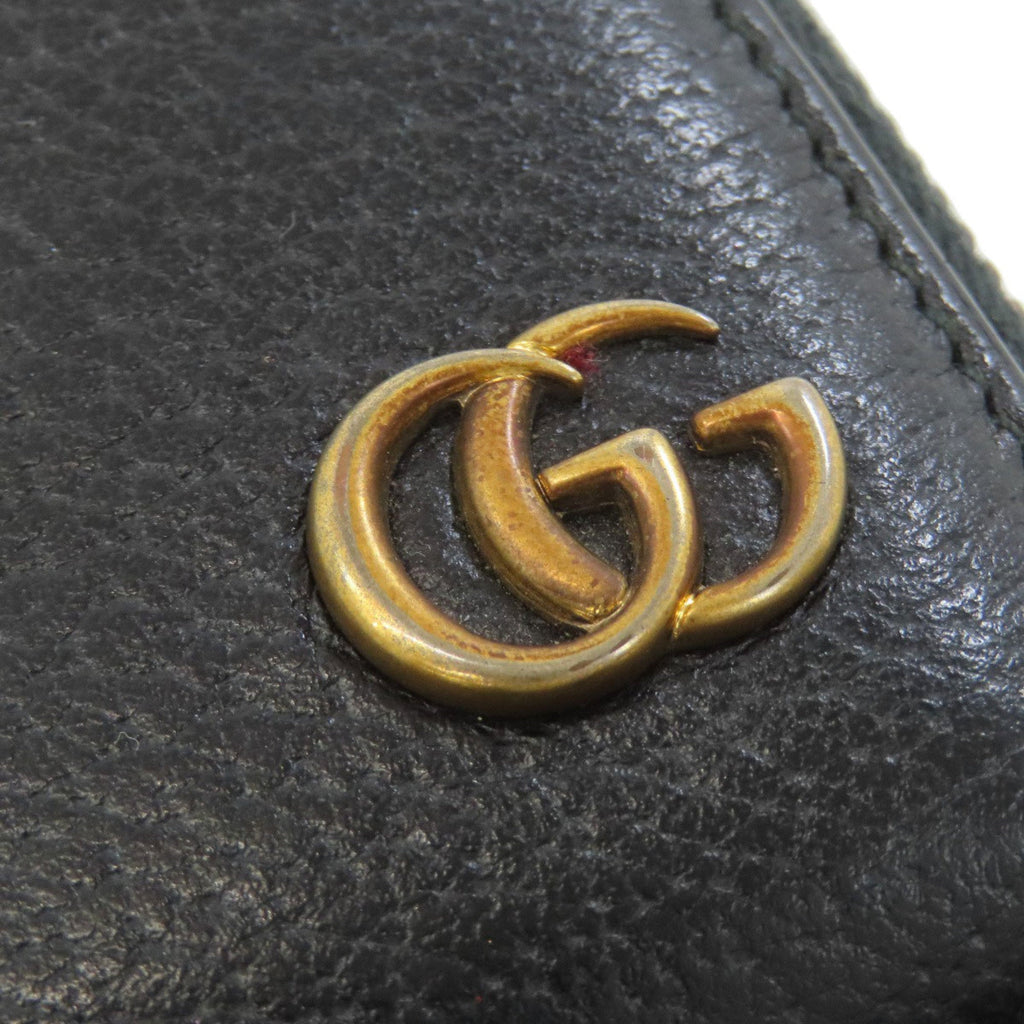 Gucci Black Leather Long Wallet (Bi-Fold) (Pre-Owned)