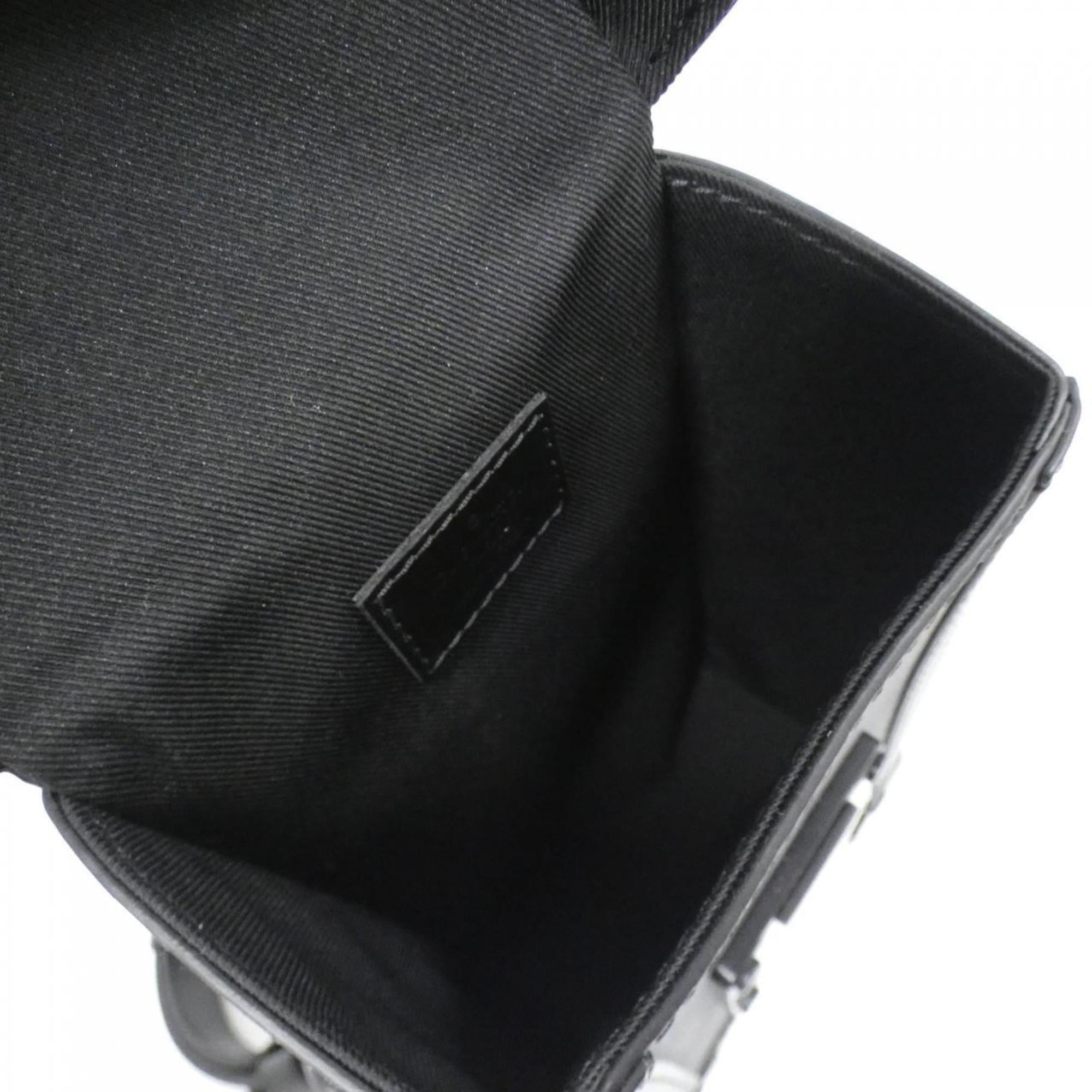 Louis Vuitton Black Coated Canvas Shoulder Bag