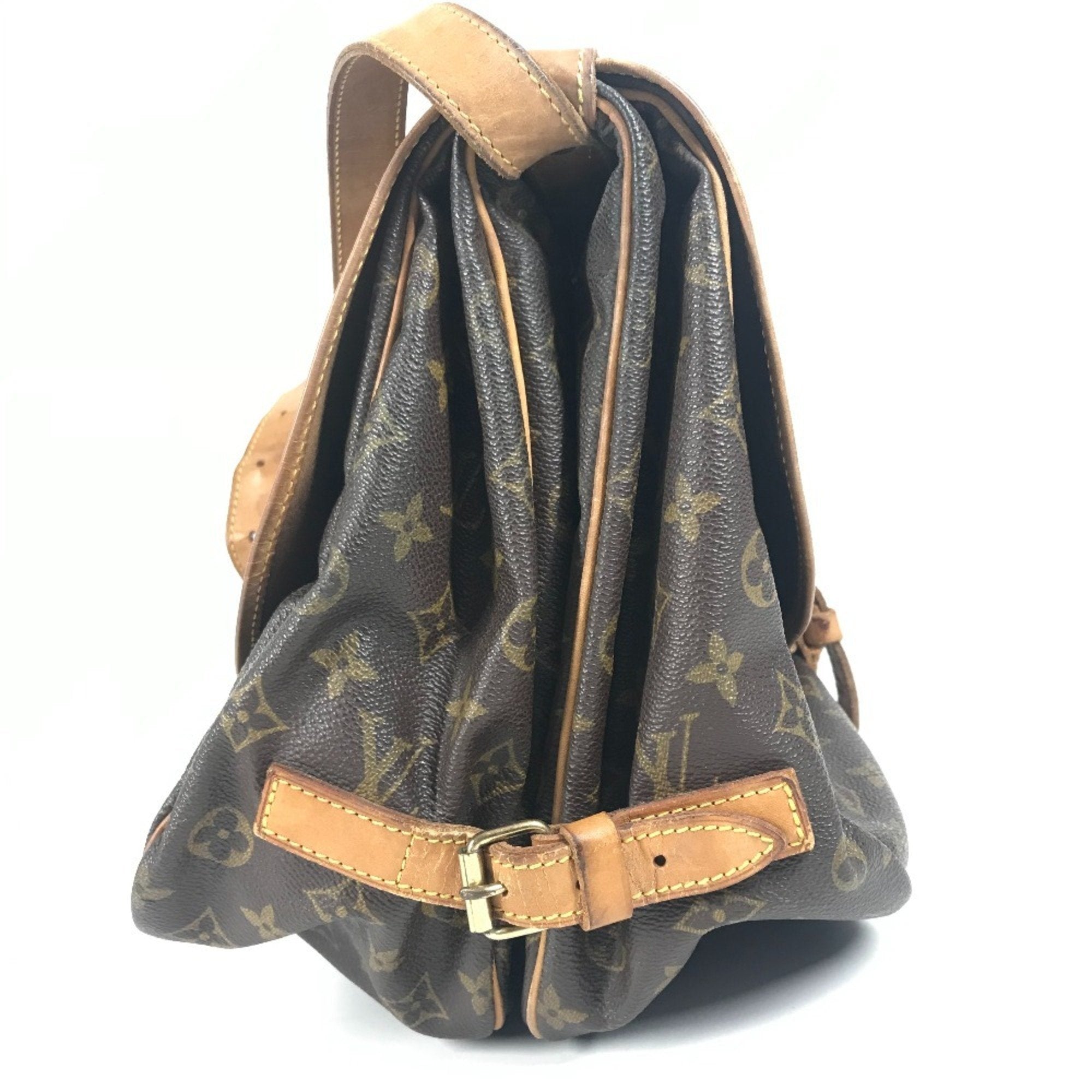 Louis Vuitton Brown Monogram Canvas Shoulder Bag