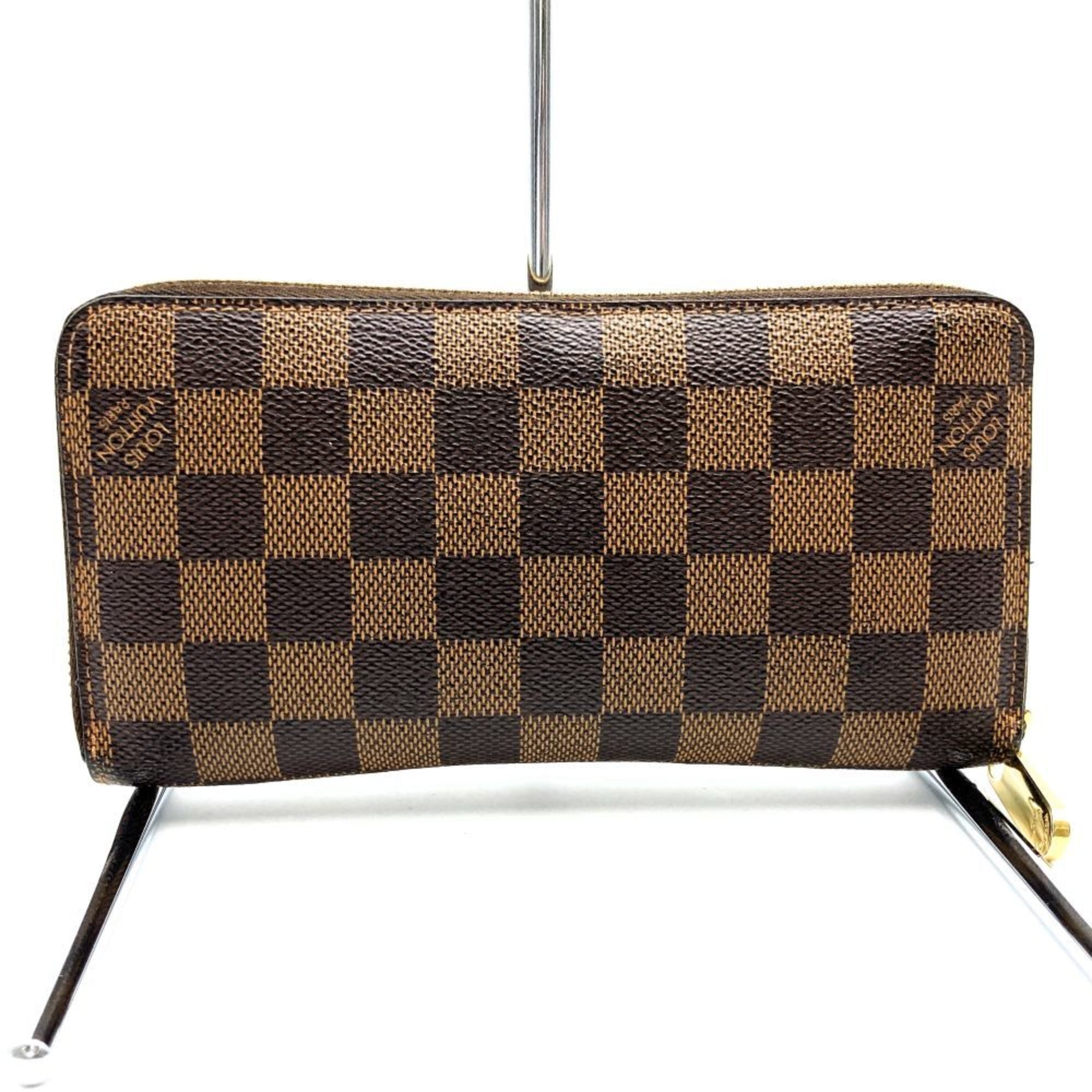 Louis Vuitton Damier Brown Damier Canvas Long Wallet