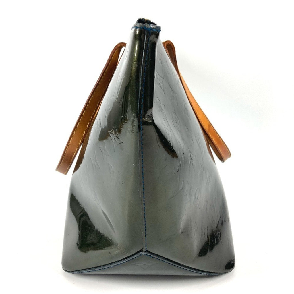Louis Vuitton Blue Nuit Green Monogram Vernis Canvas Shoulder Bag Tote Bag